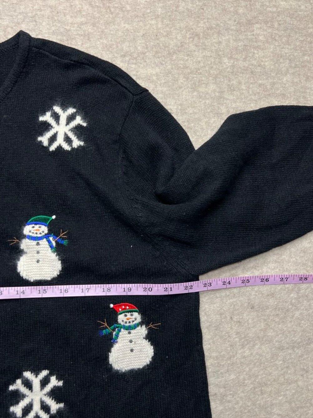 Vintage Crystal Kobe Snowman Cardigan Sweater Ugly Christmas Holidayinter sweate - Picture 7 of 8